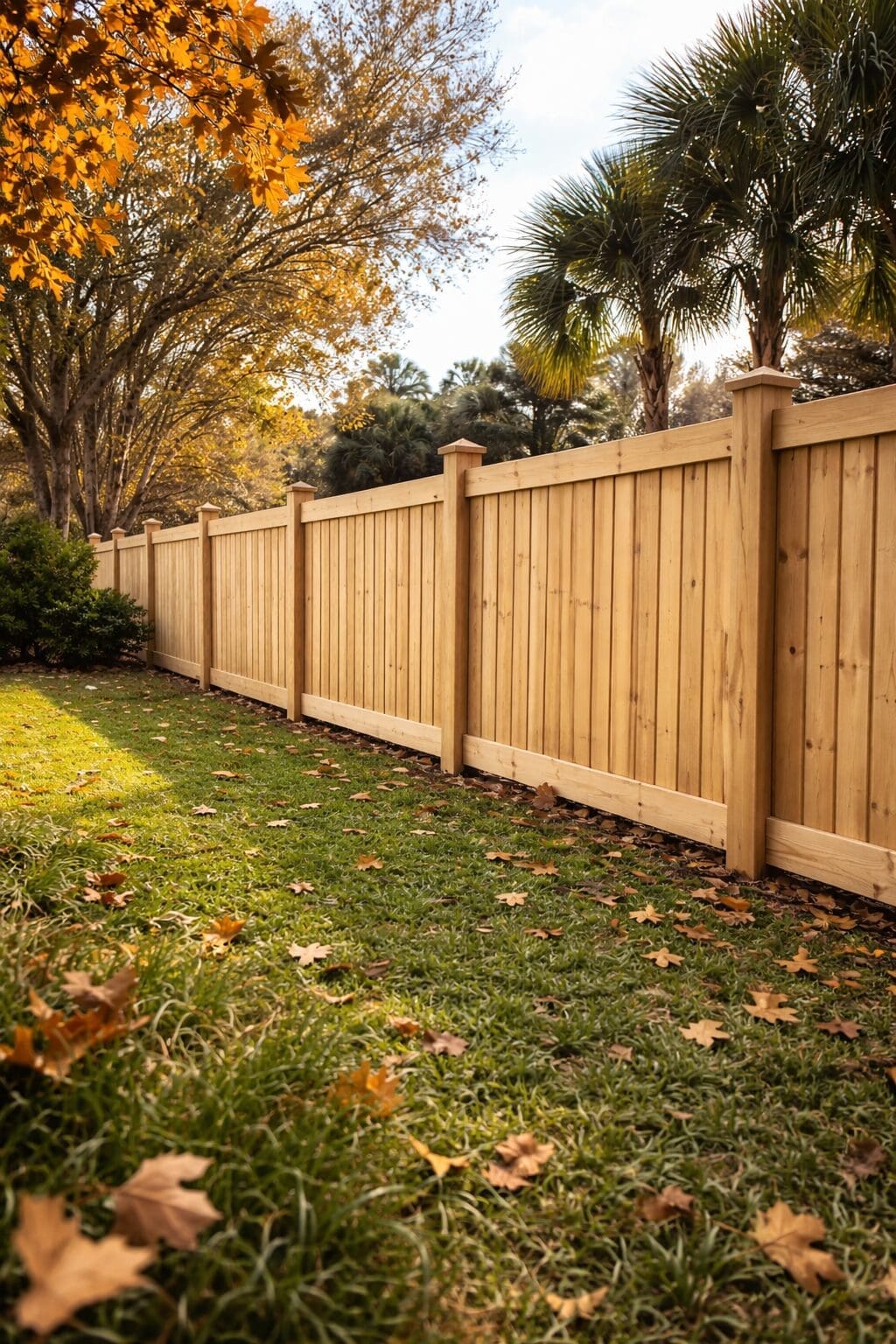 Late fall and winter fence installation